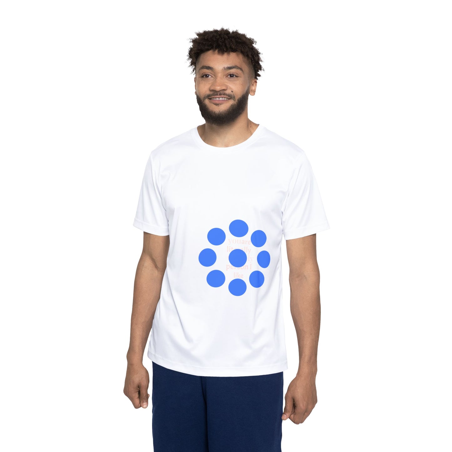 Men's Sports Jersey with Blue Dot Design - Perfect for Active Lifestyles and Game Days